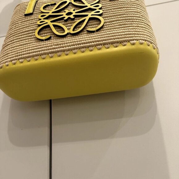 Loewe Anagram Mini Square Raffia Basket Bag - Picture 2 of 3